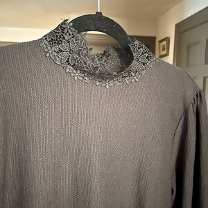 ZARA NEW - Crocheted collar shift dress